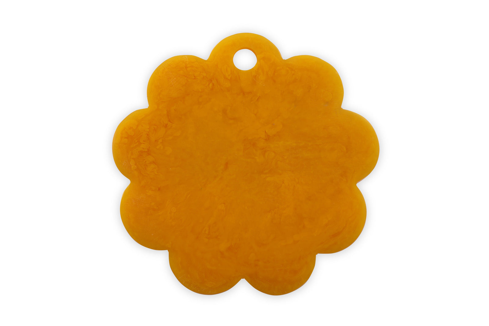 Scallop Resin Cheese Charcuterie Board, Mustard