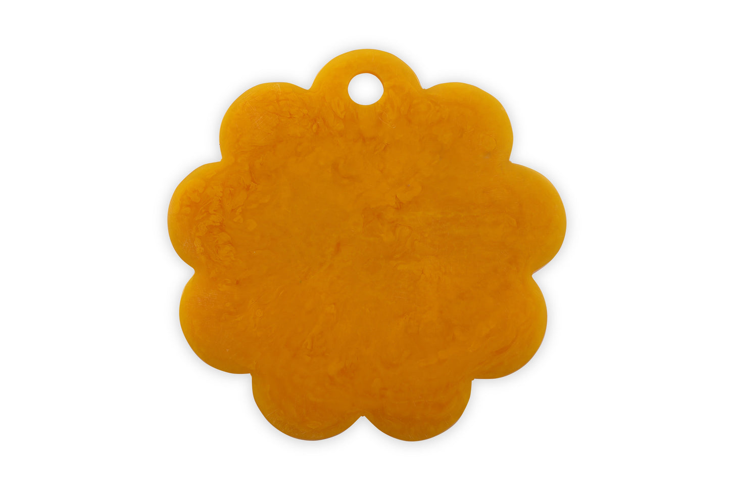 Scallop Resin Cheese Charcuterie Board, Mustard