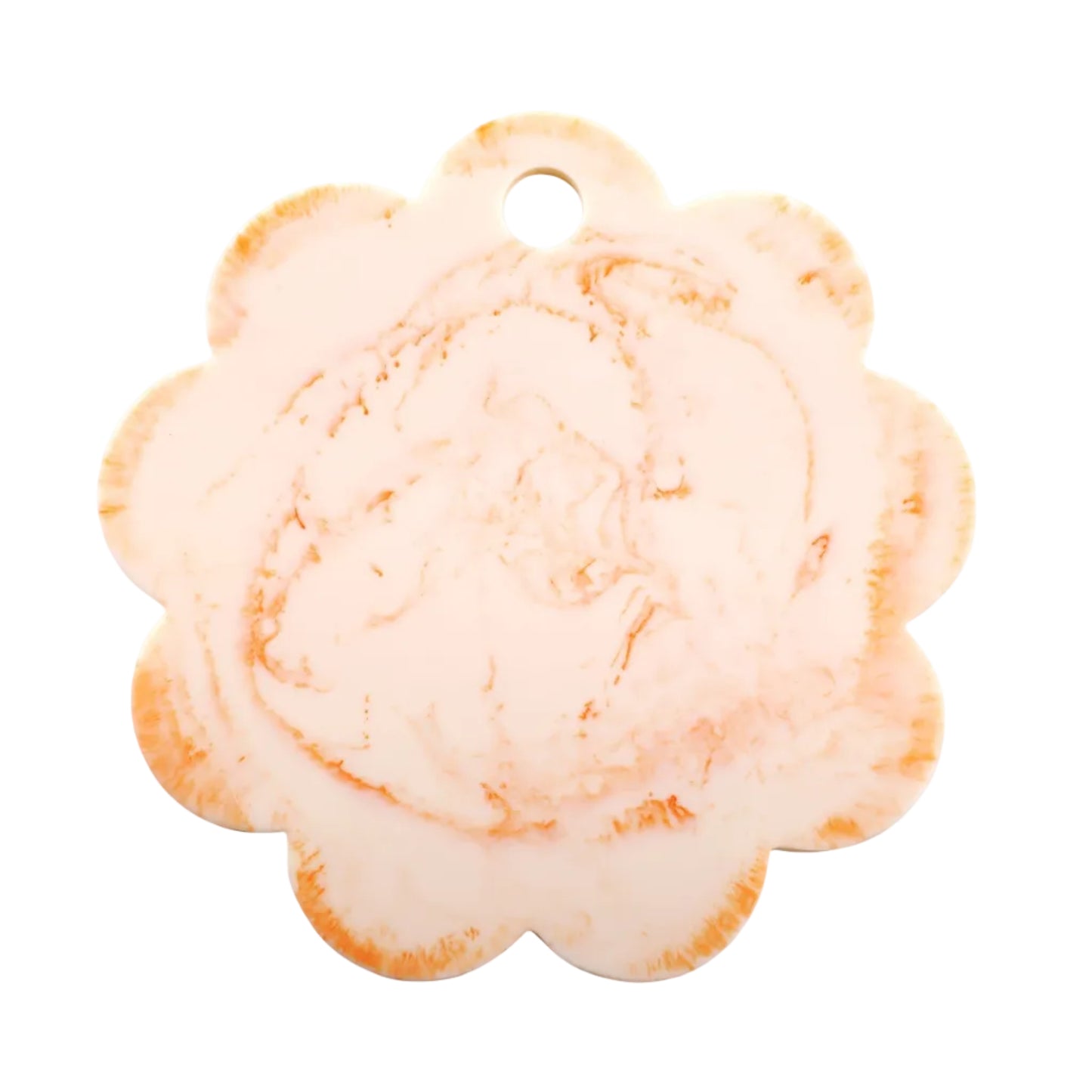 Scallop Resin Cheese Charcuterie Board, Pink 9 Inches - Casa Amarosa