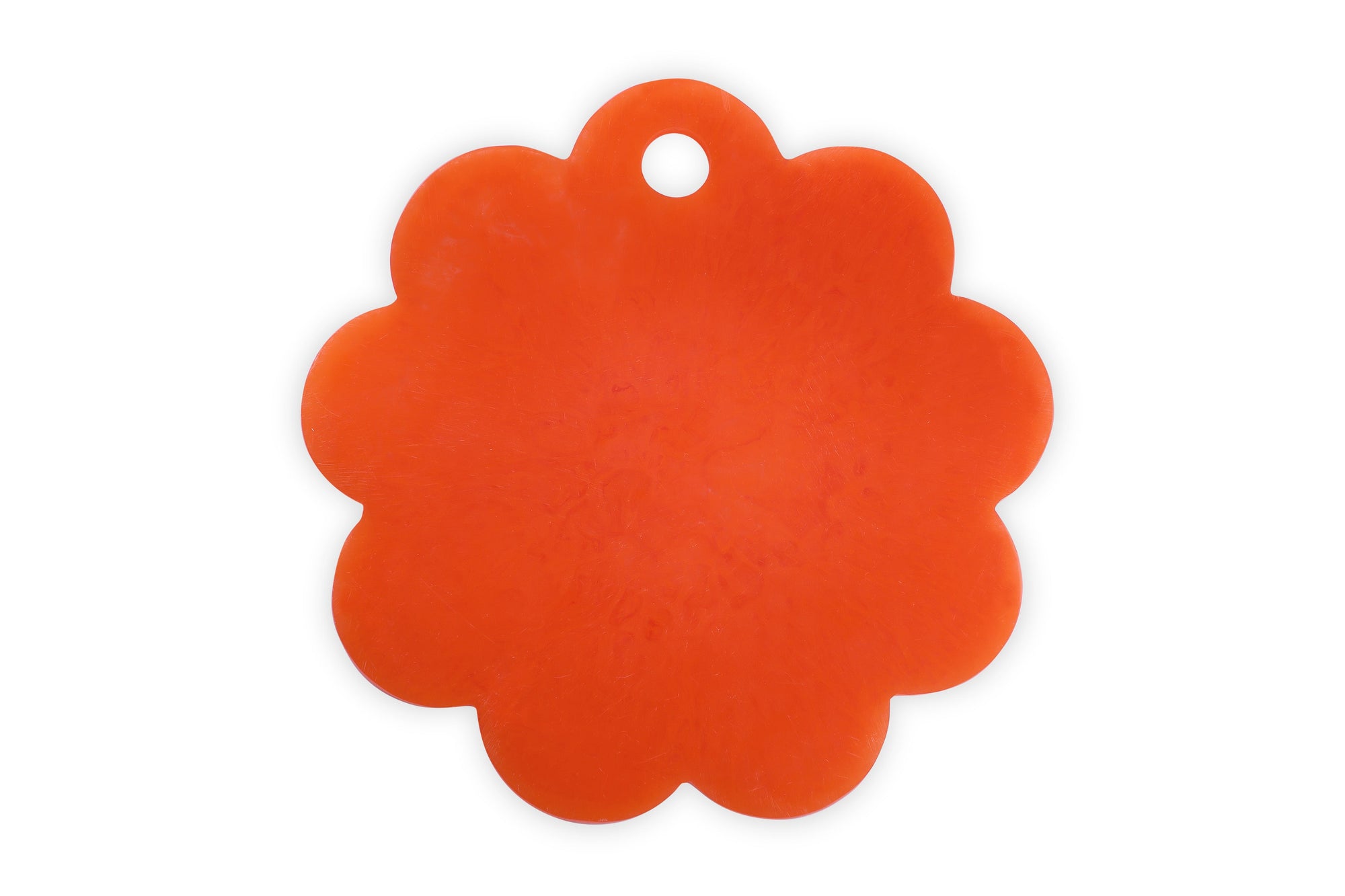 Scallop Resin Cheese Charcuterie Board, Orange