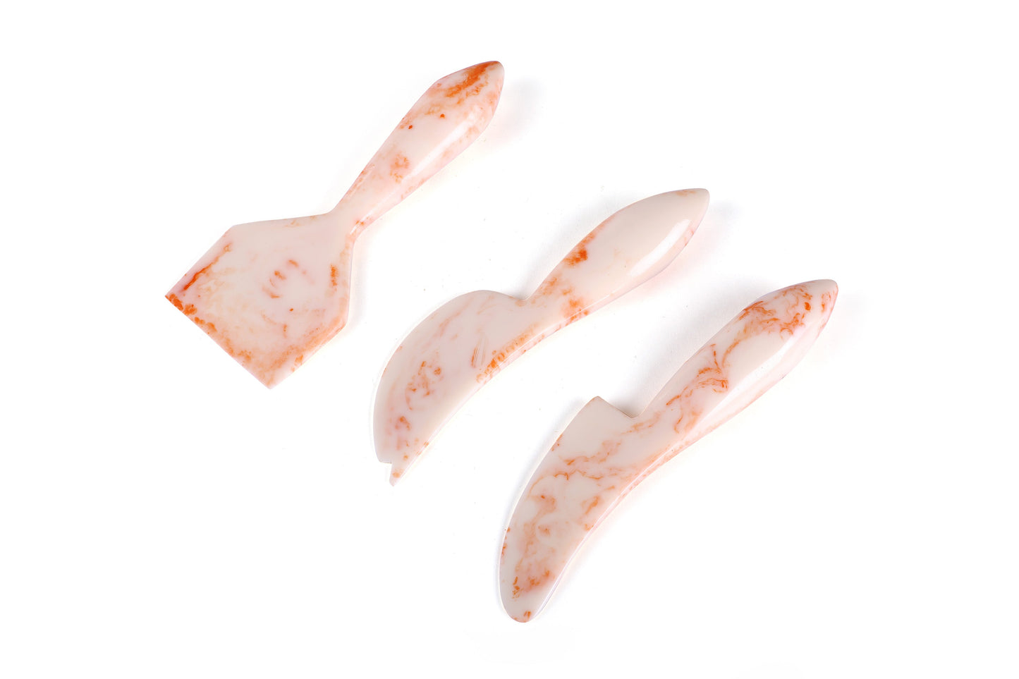 Resin Cheese Knife Set, Pink 6 Inches Set of 3 - Casa Amarosa