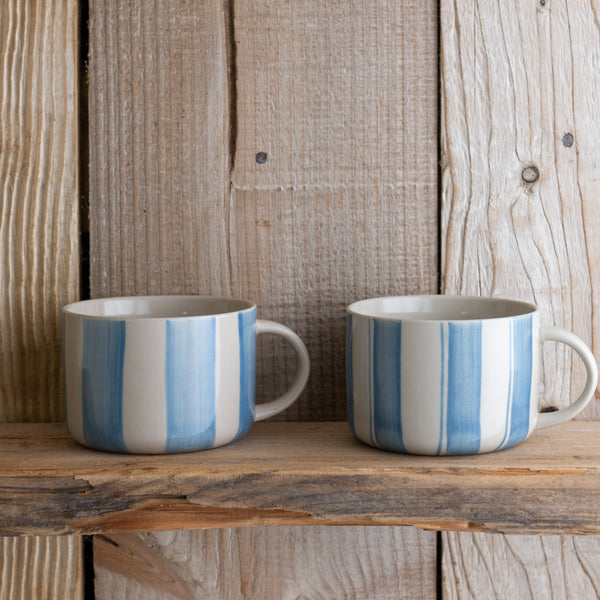 Cornflower Mug - Brushed Light Blue - Large (Set of 2)