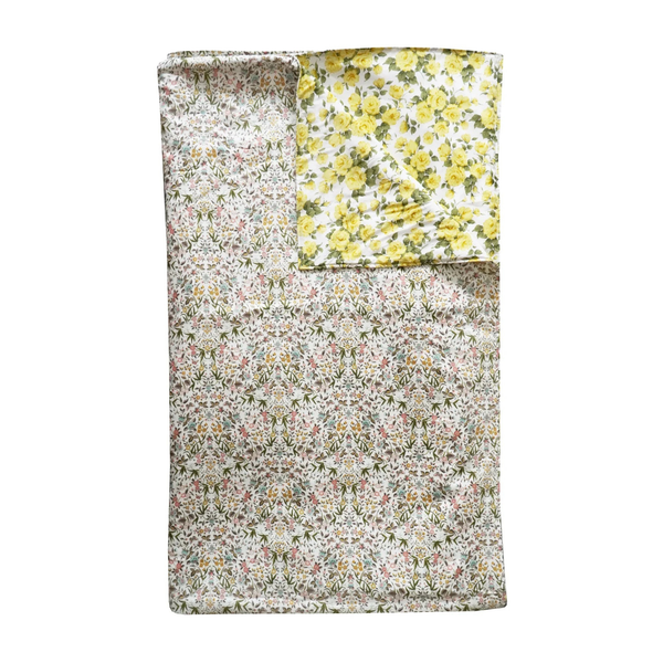 Reversible Stitch Border Bedspread Made With Liberty Fabric Tapestry & Carline Rose