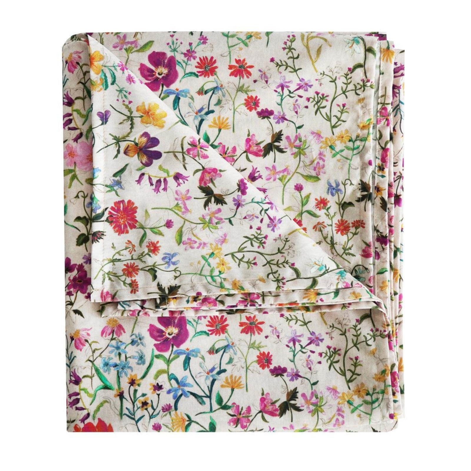 Flat Top Sheet Made With Liberty Fabric Linen Garden