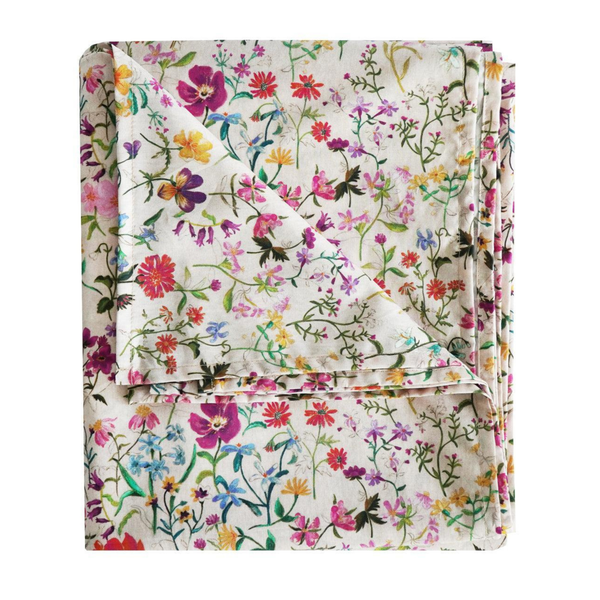 Flat Top Sheet Made With Liberty Fabric Linen Garden