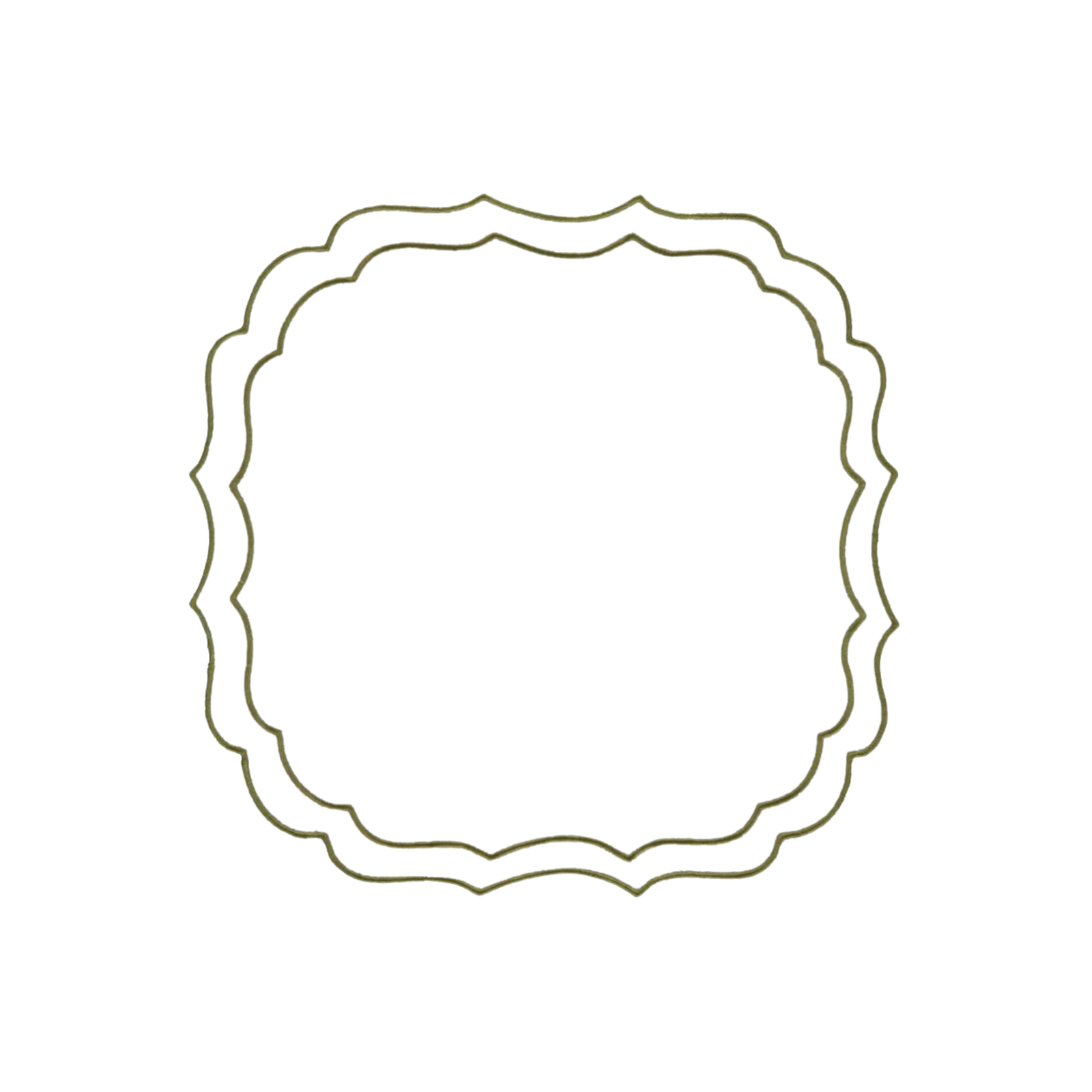 Greta Placemat, White and Green