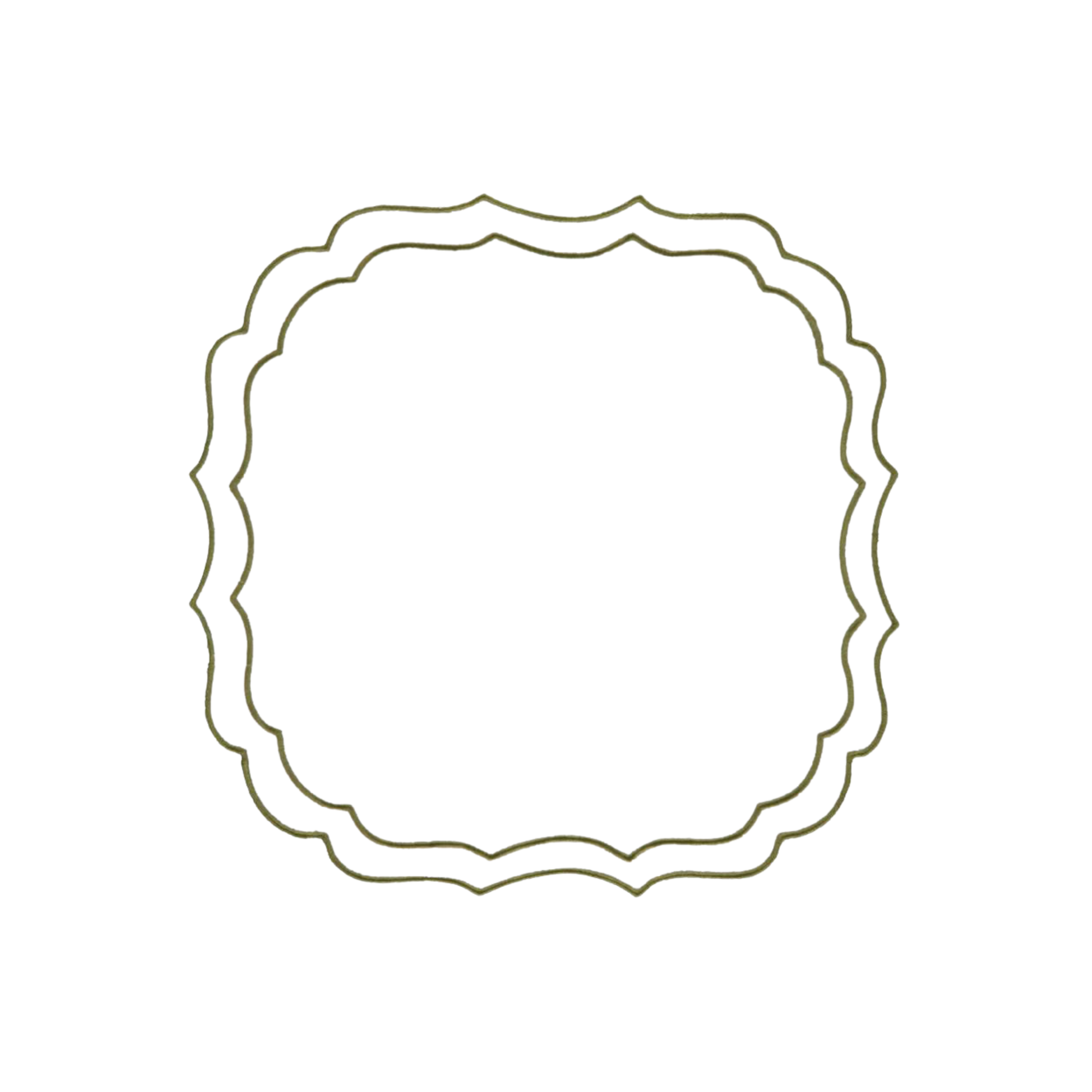 Greta Placemat, White and Green