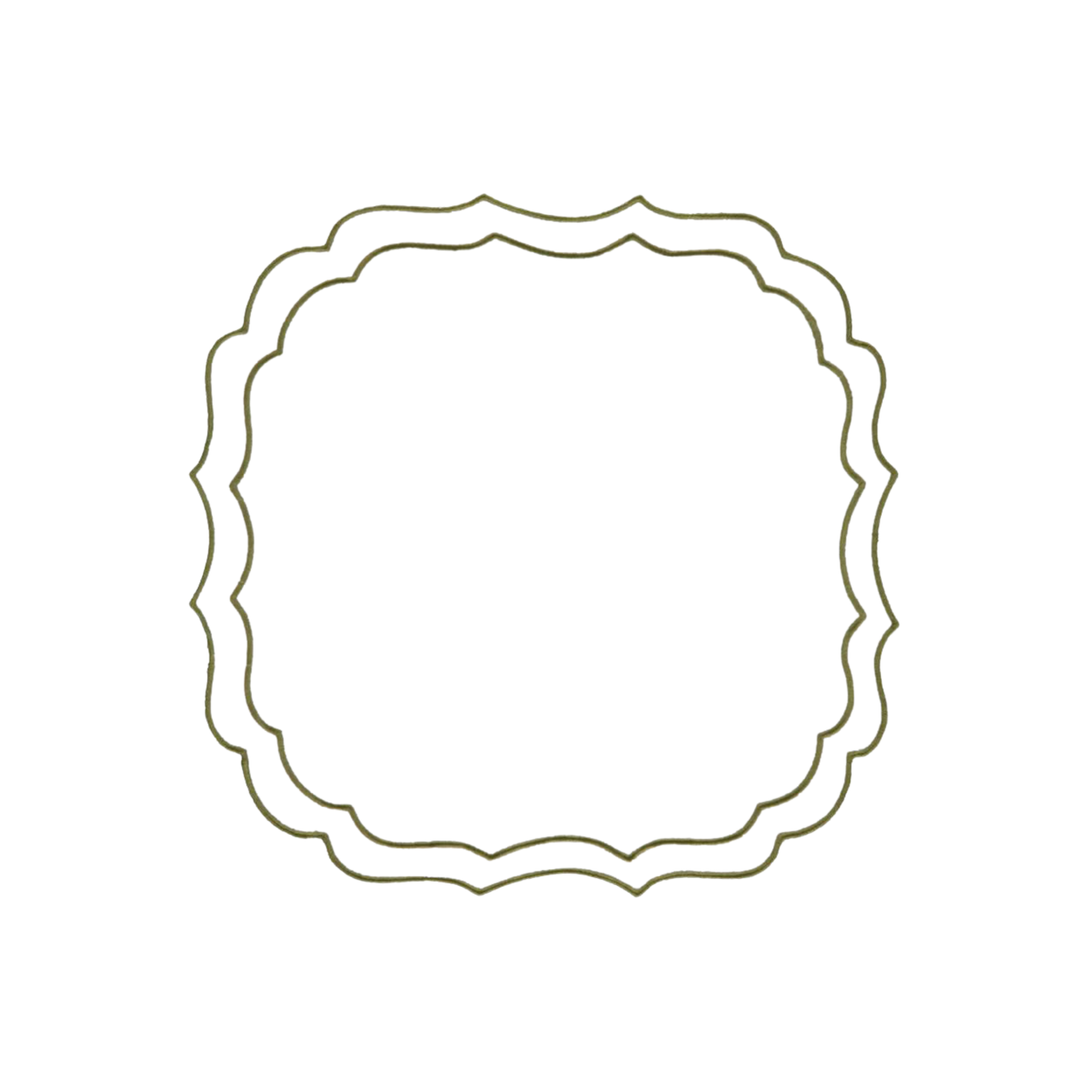 Greta Placemat, White and Green