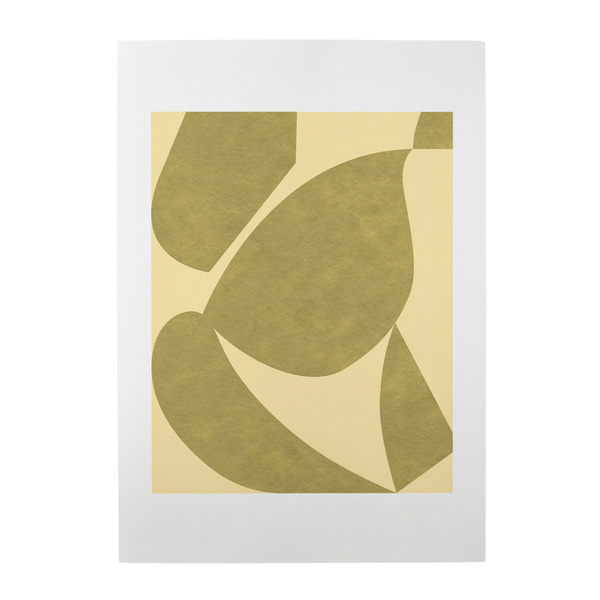 Settle Olive/Yellow Print