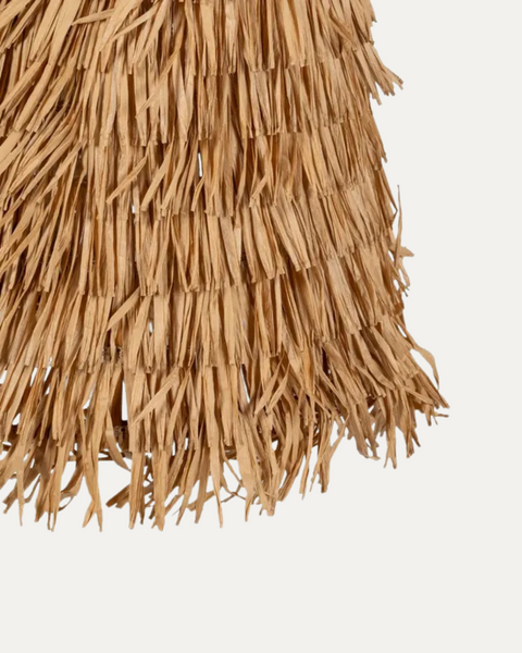 Natural-Fibre Pendant Light, 35 x 35 x 50 cm