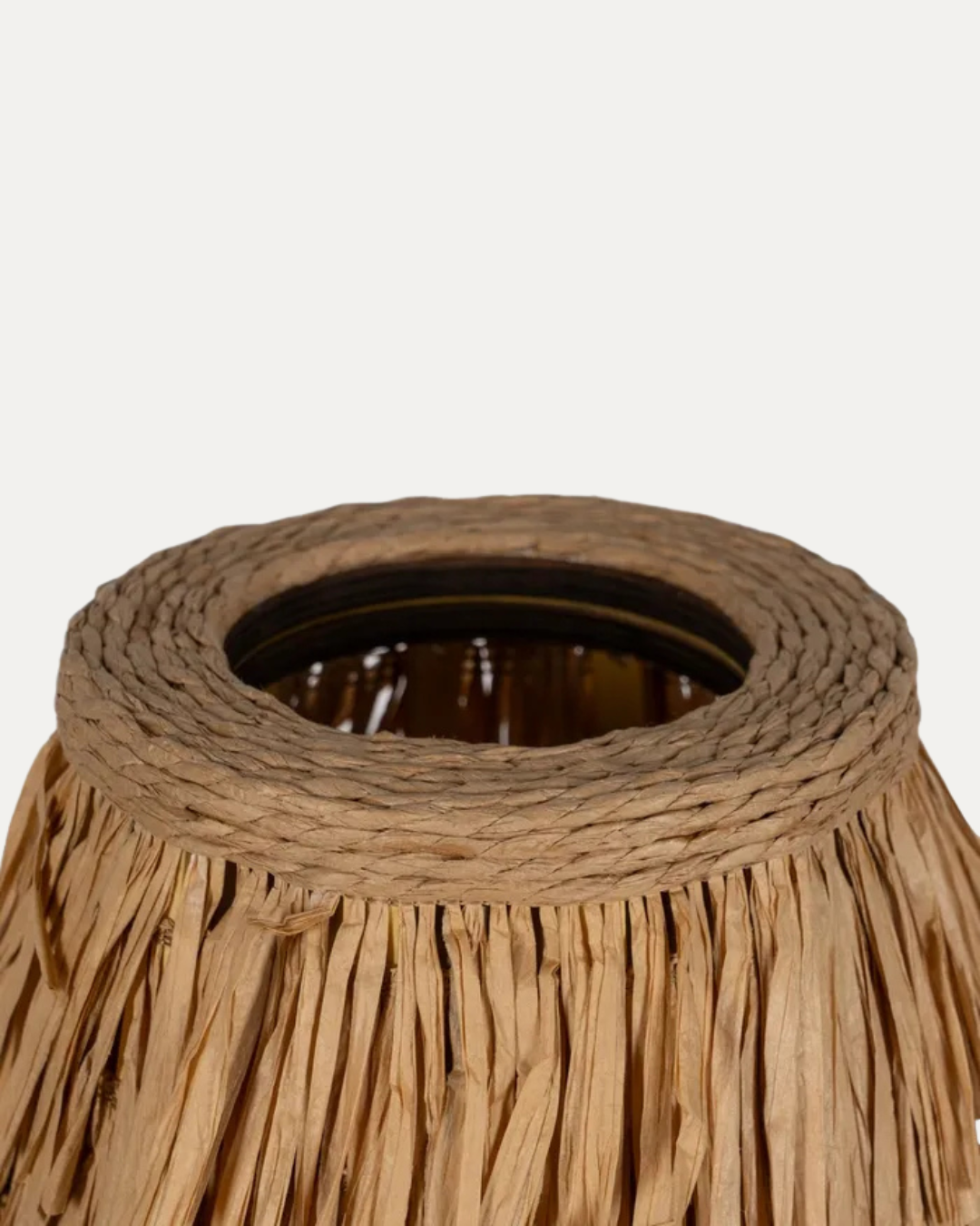 Natural-Fibre Table Lamp, 26 x 26 x 39 cm