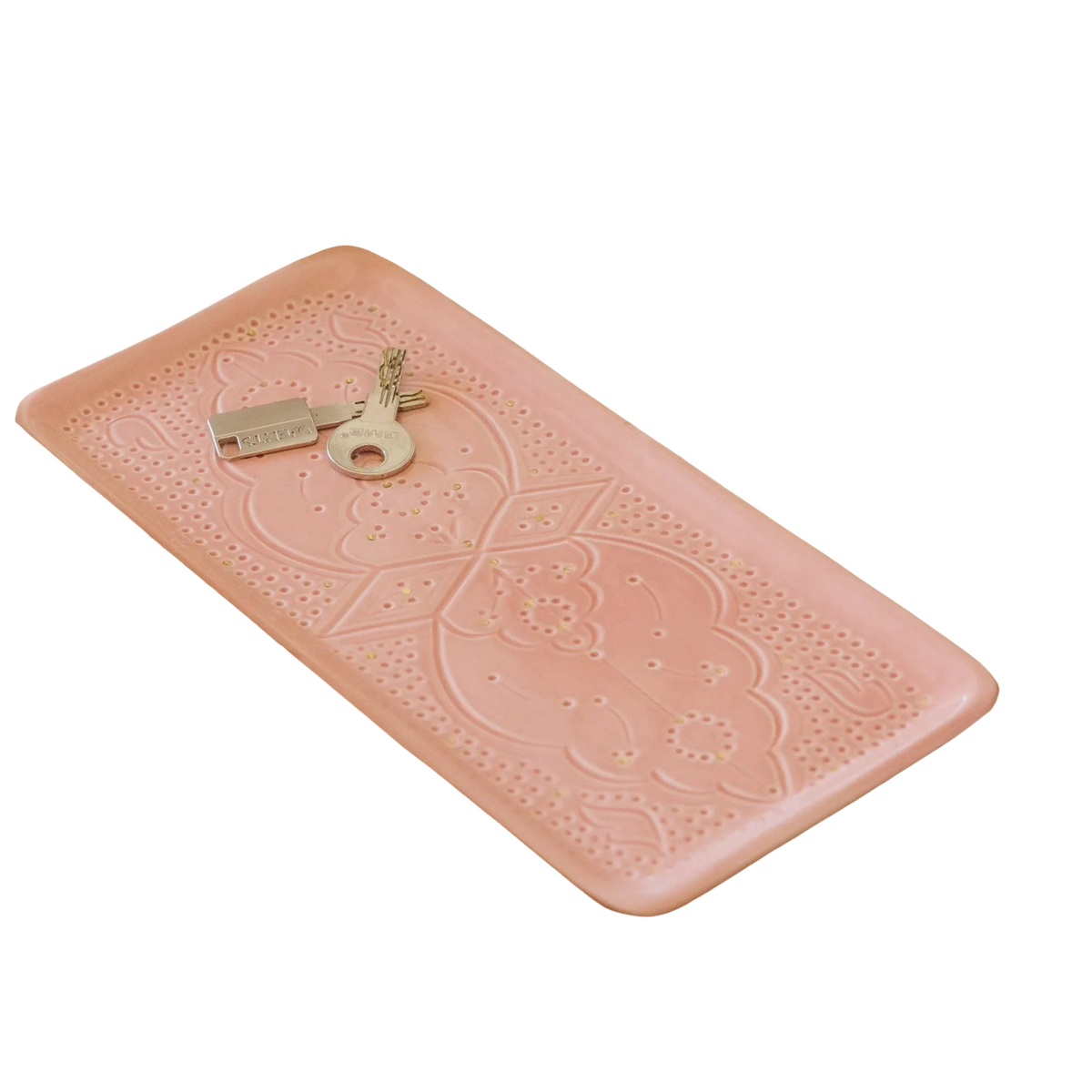 Long Decorative Tray - Empreinte Gold