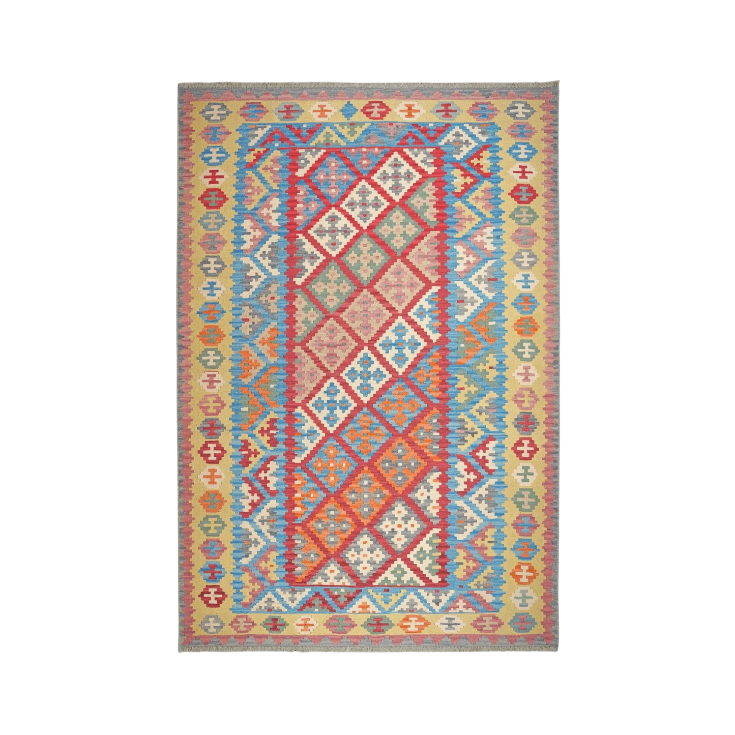Gashgai Kilim · Hand-woven – Red, 289x197 cm