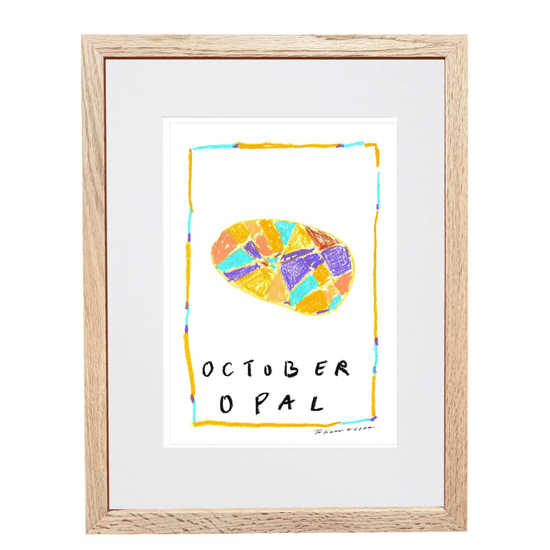 October Birthstone Art Print