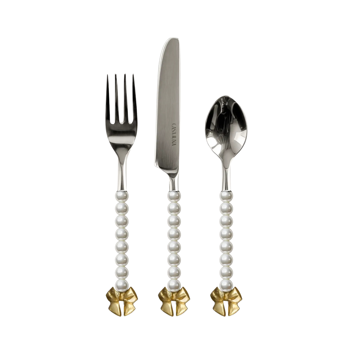 Pearls & Bow Cutlery
