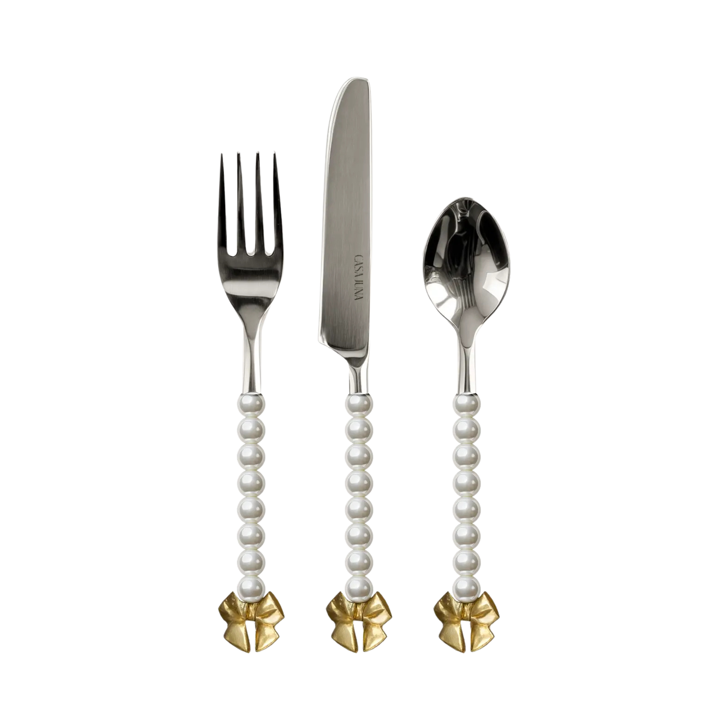 Pearls & Bow Cutlery