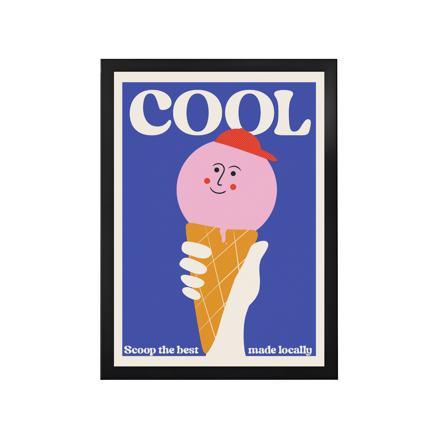 'Cool' Retro Ice Cream Print