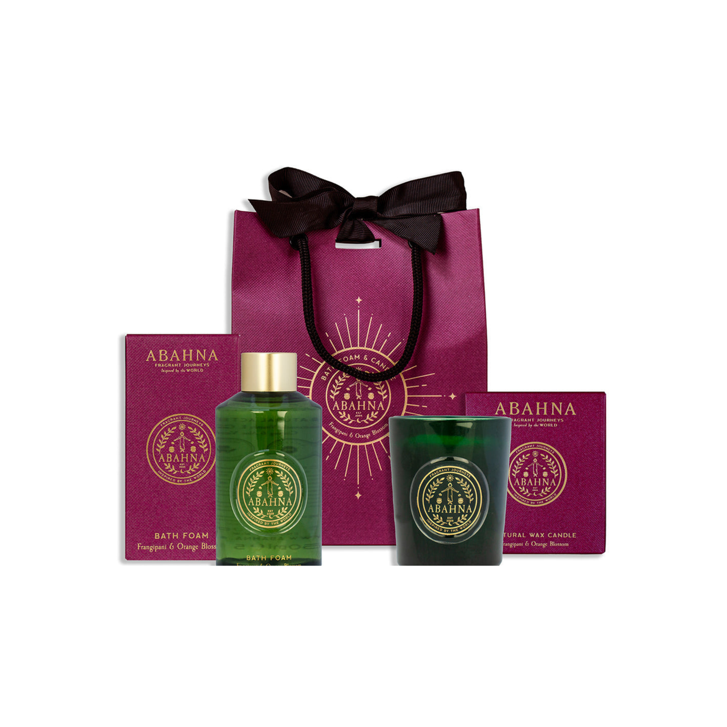 Bathe By Candlelight - Bath Foam & Candle - Frangipani & Orange Blossom