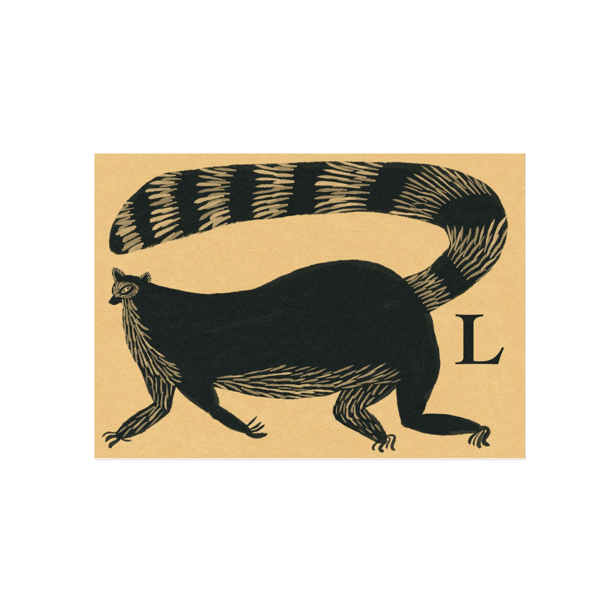Tabby Booth Fine Art Print • L for Lemur