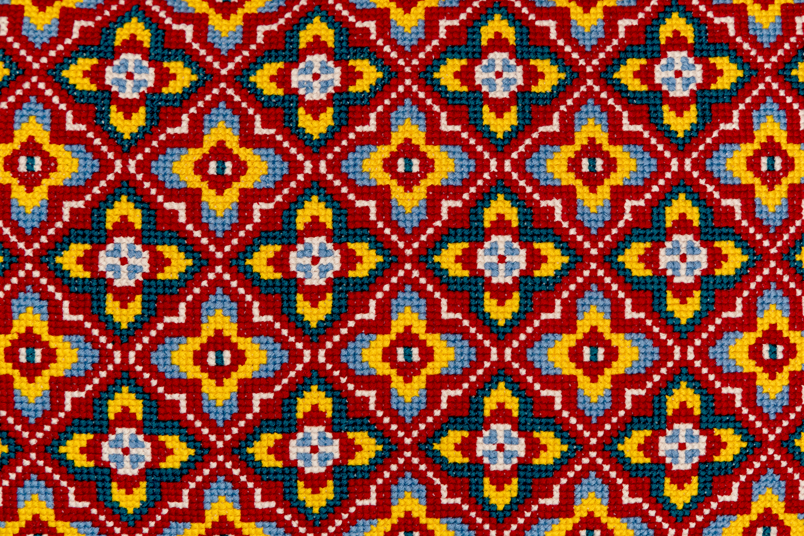 Cross-Stitch Pillow Cover 14×20 in