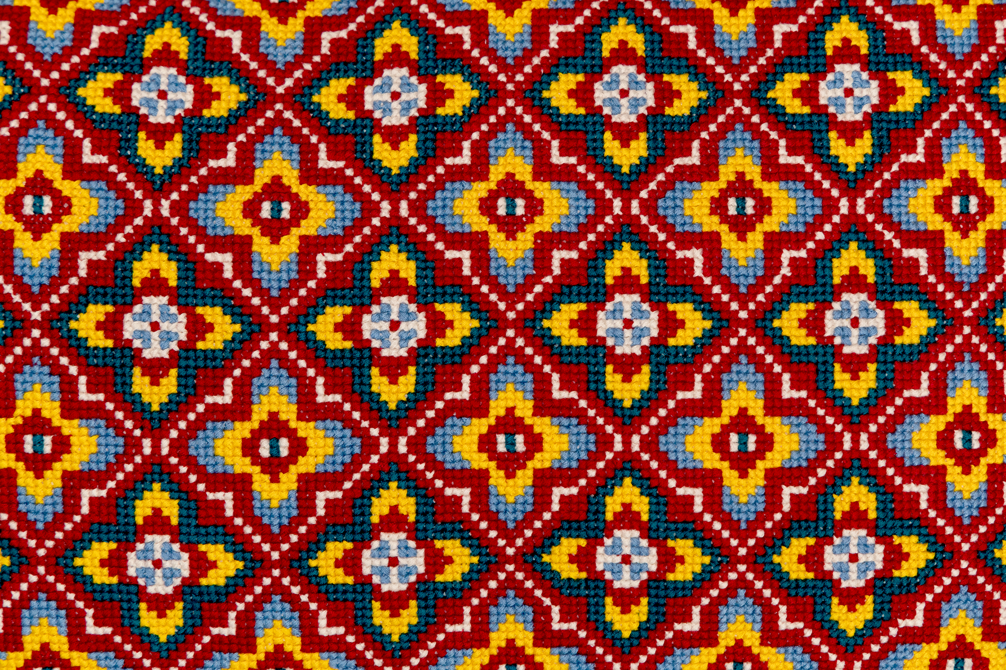 Cross-Stitch Pillow Cover 14×20 in