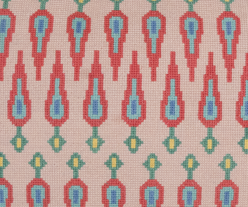 Cross-Stitch Pillow Cover 14×20 in