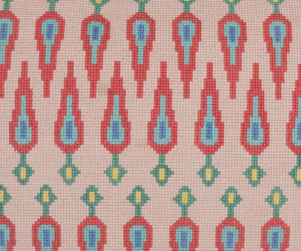 Cross-Stitch Pillow Cover 14×20 in
