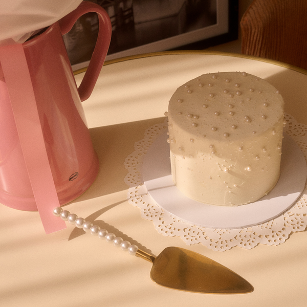 Set of Pearl Cake Knife and Server