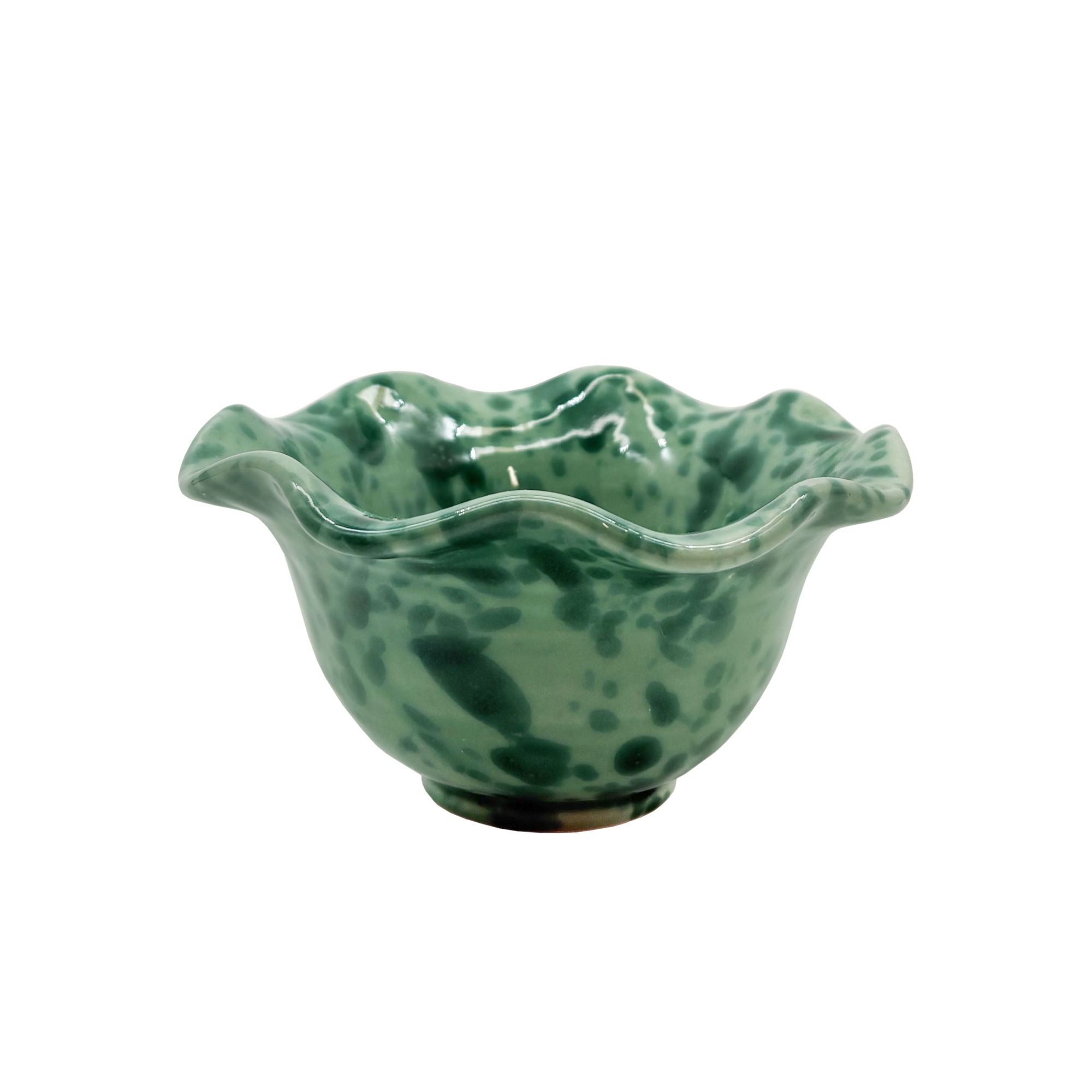 Small Wavy Splatterware Bowl