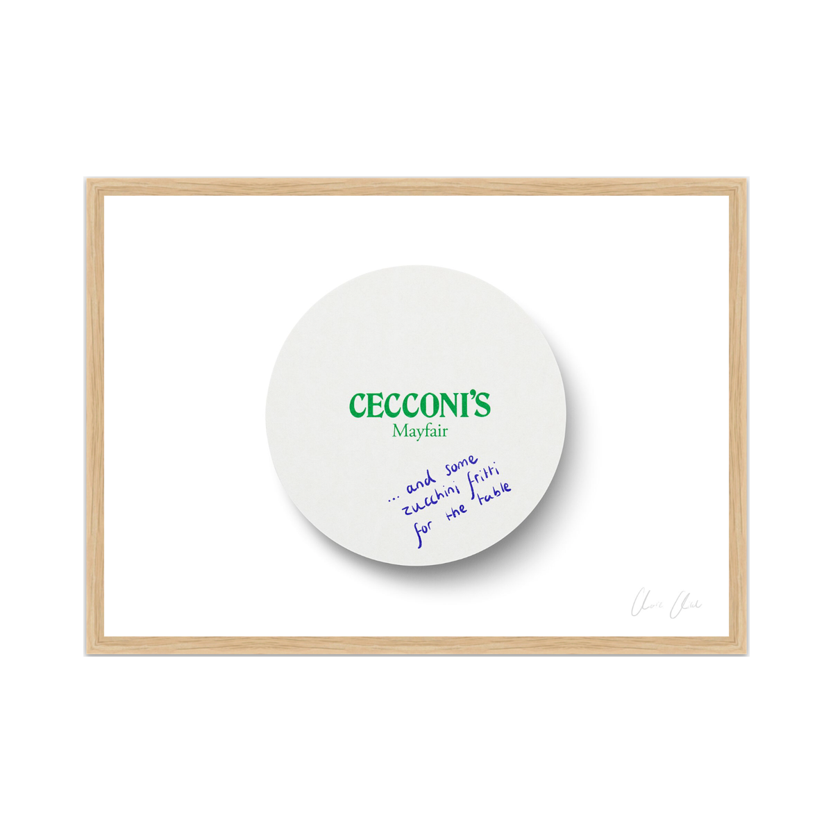 Coaster at Cecconi's Print