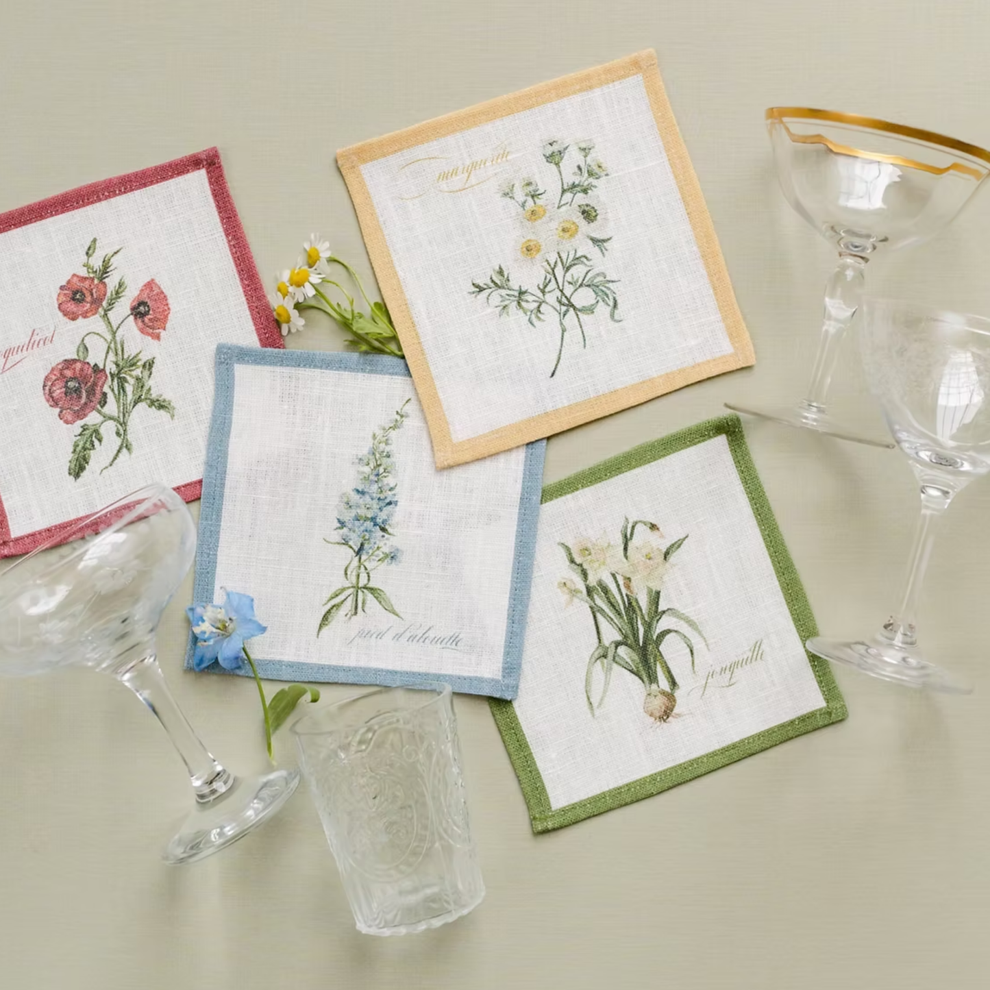 Flore Cocktail Napkins