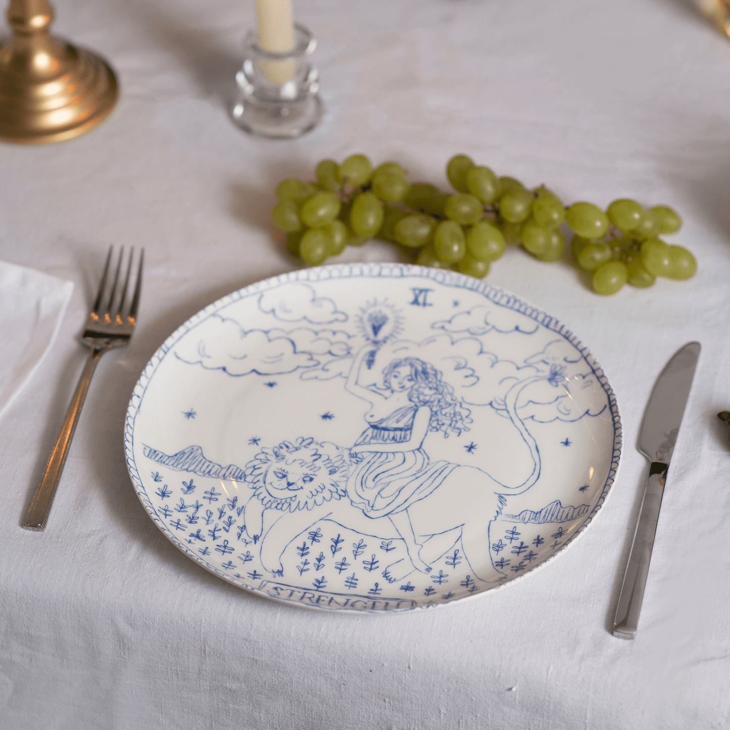 Strength Tarot Dinner Plate