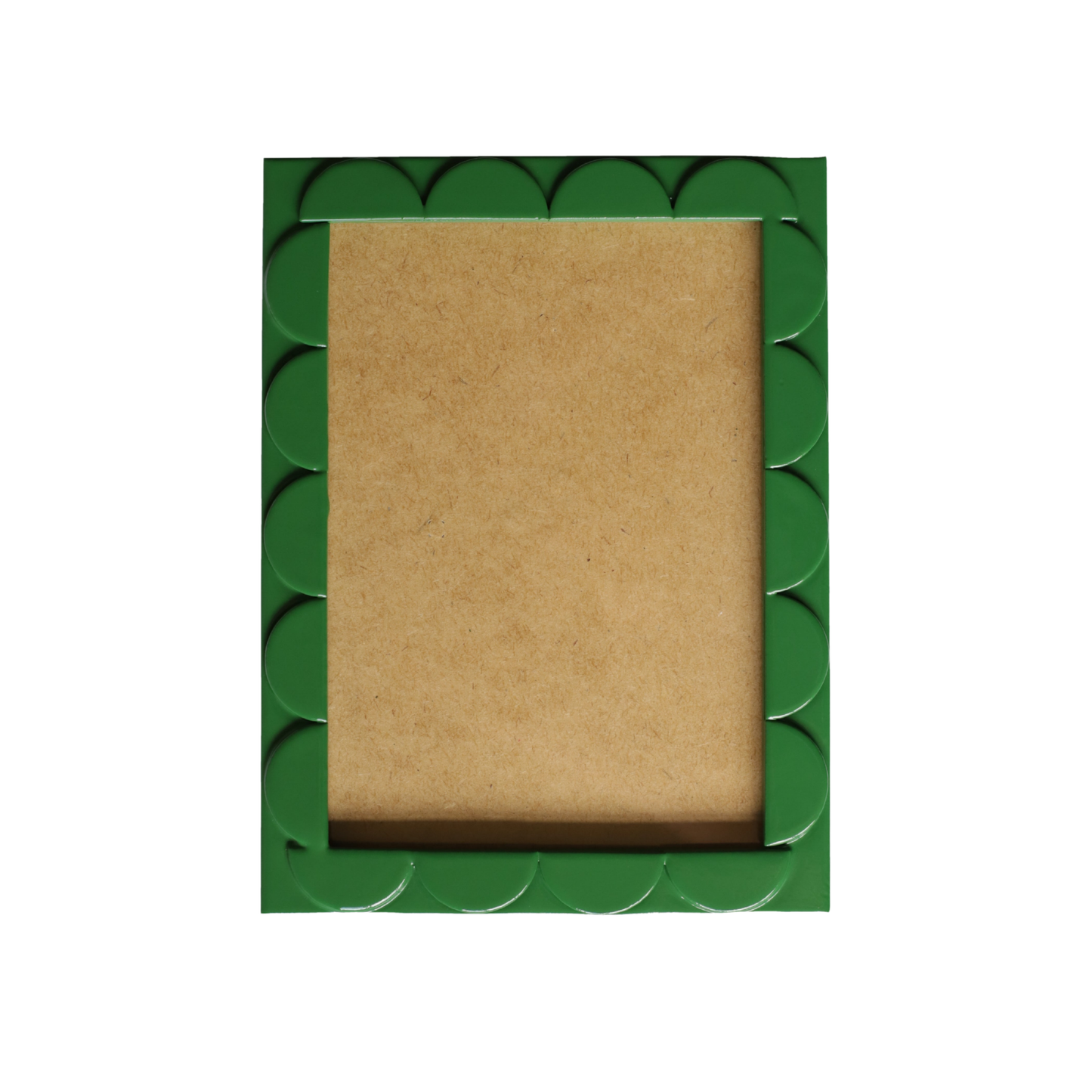 Emerald Green Laquered Scallop Frame