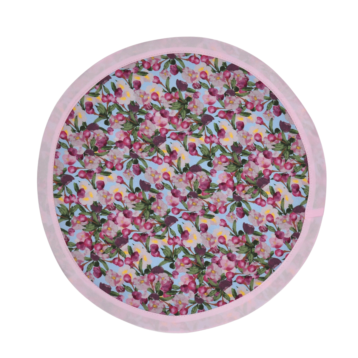 6 Round Placemats Romance is Dead Blue/Pink