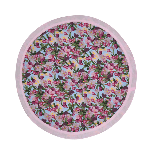 6 Round Placemats Romance is Dead Blue/Pink
