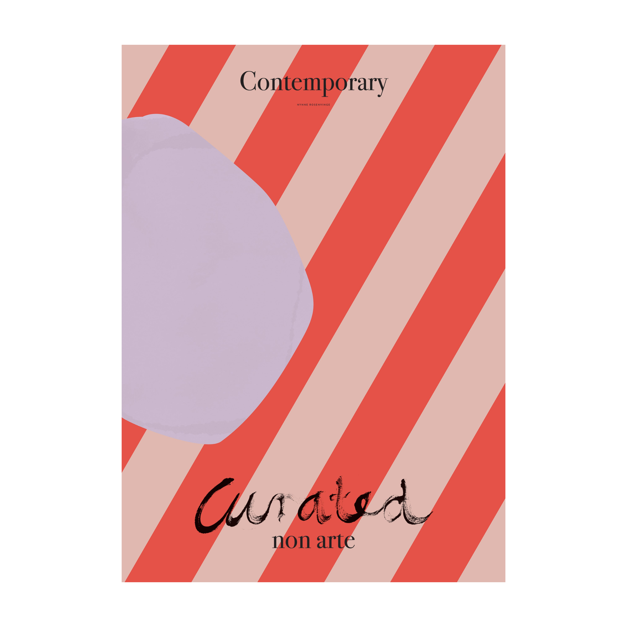 Curated - Purple Shape Print