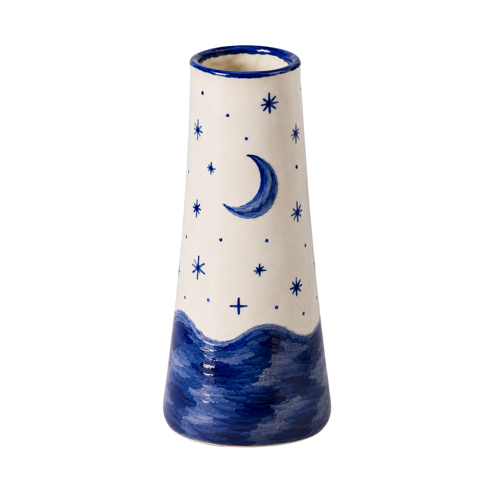 Blue Summer Nights Stem Vase