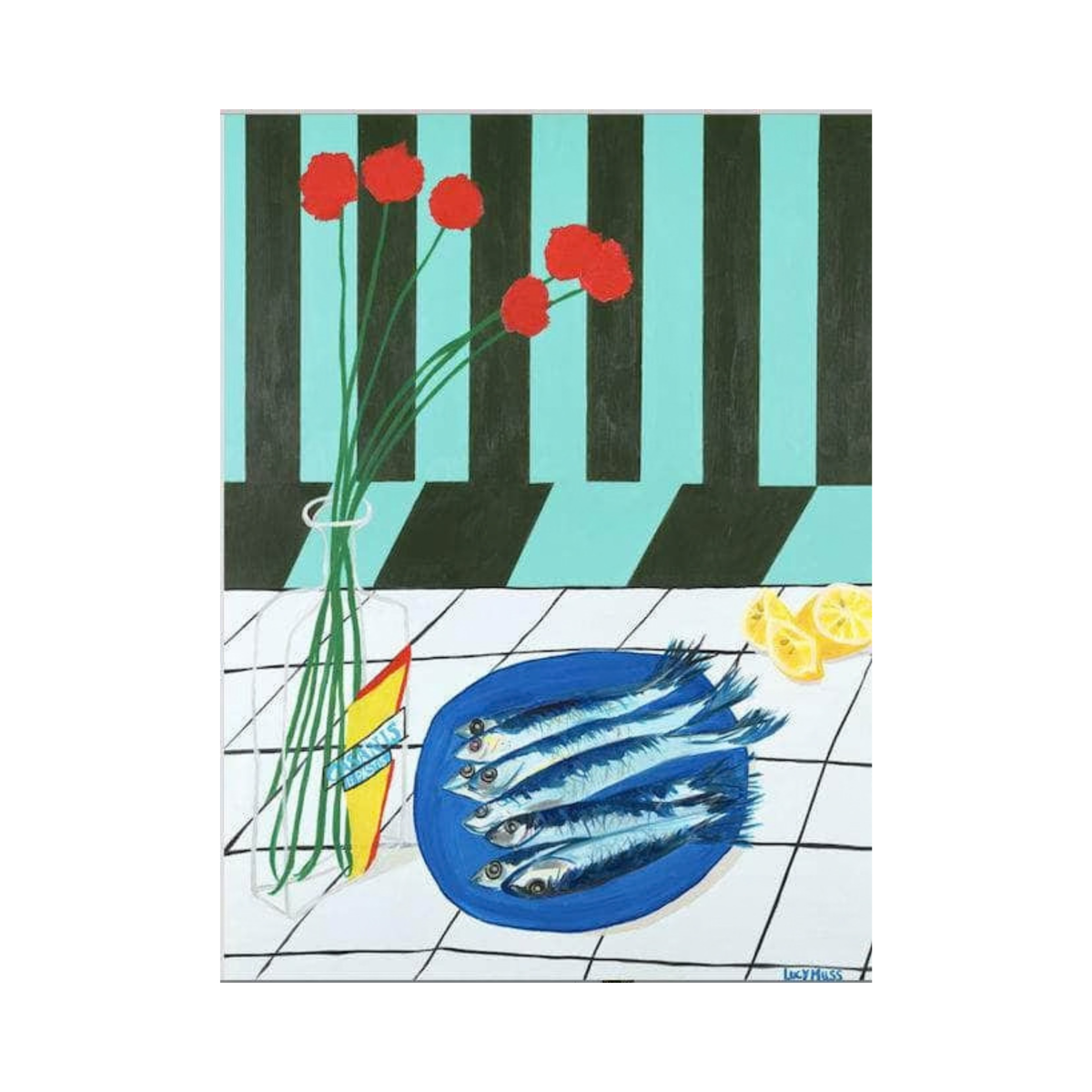 Striped Sardines - Limited Edition Giclee Print