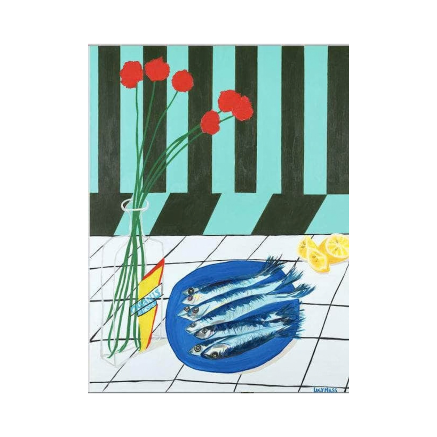 Striped Sardines - Limited Edition Giclee Print