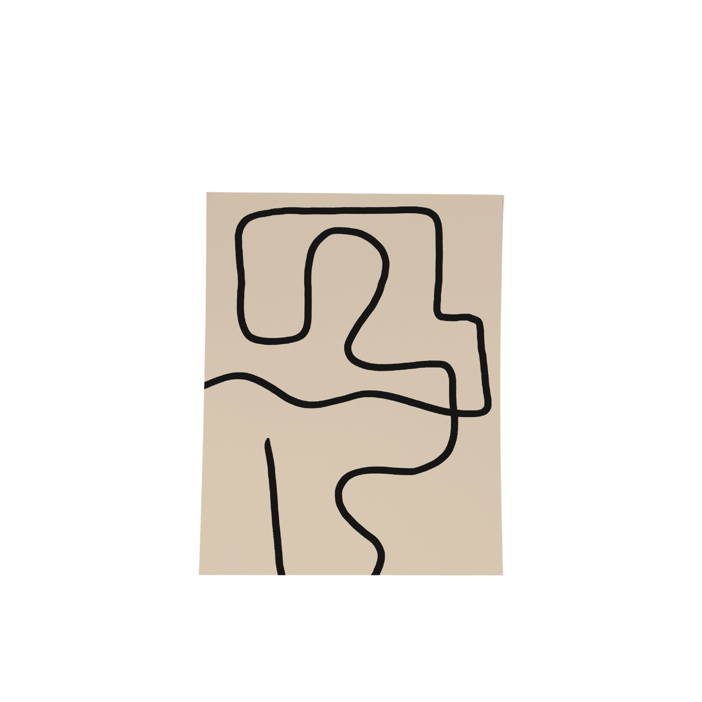 Line Man Art Print