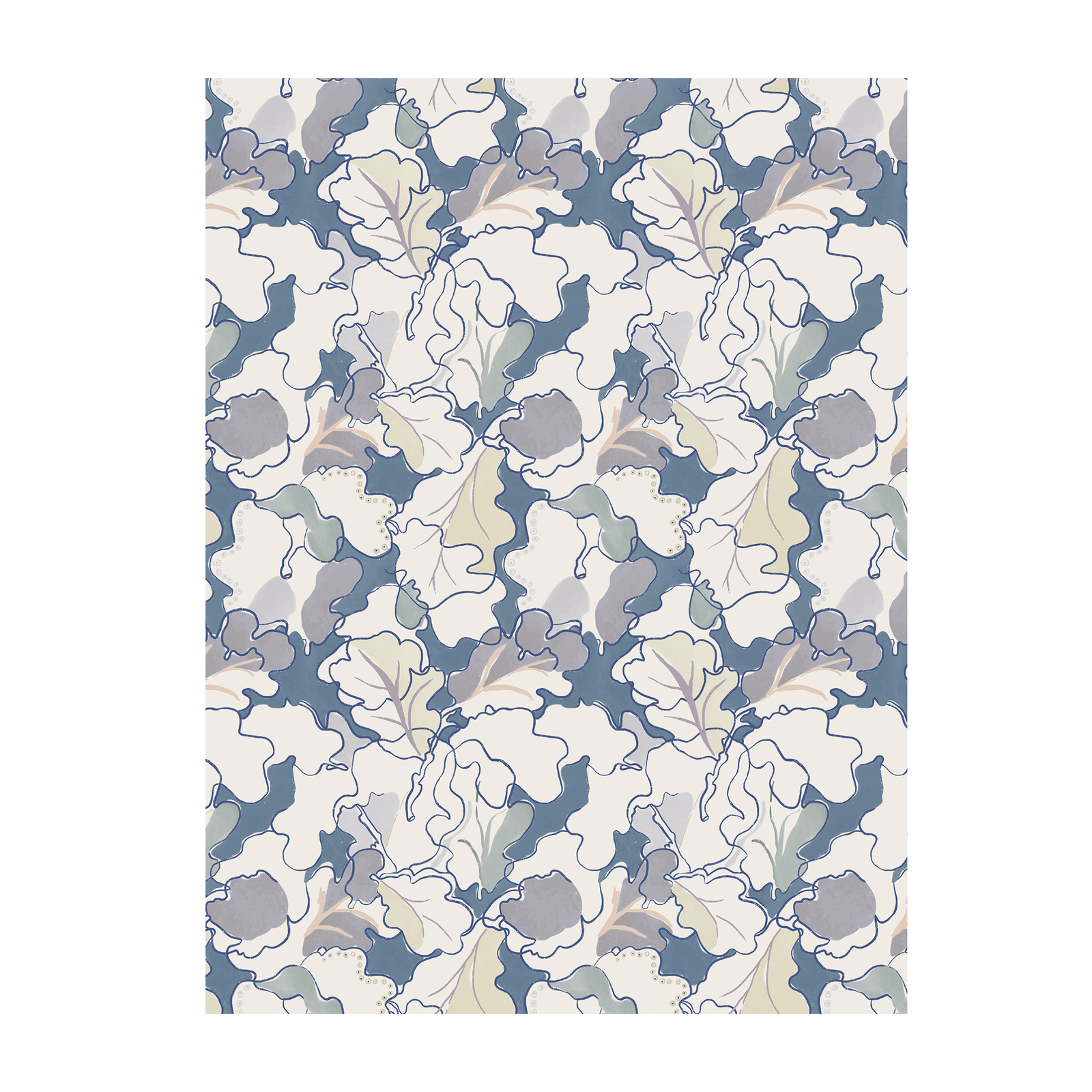 Adagio - Wallpaper - Blue and Grey