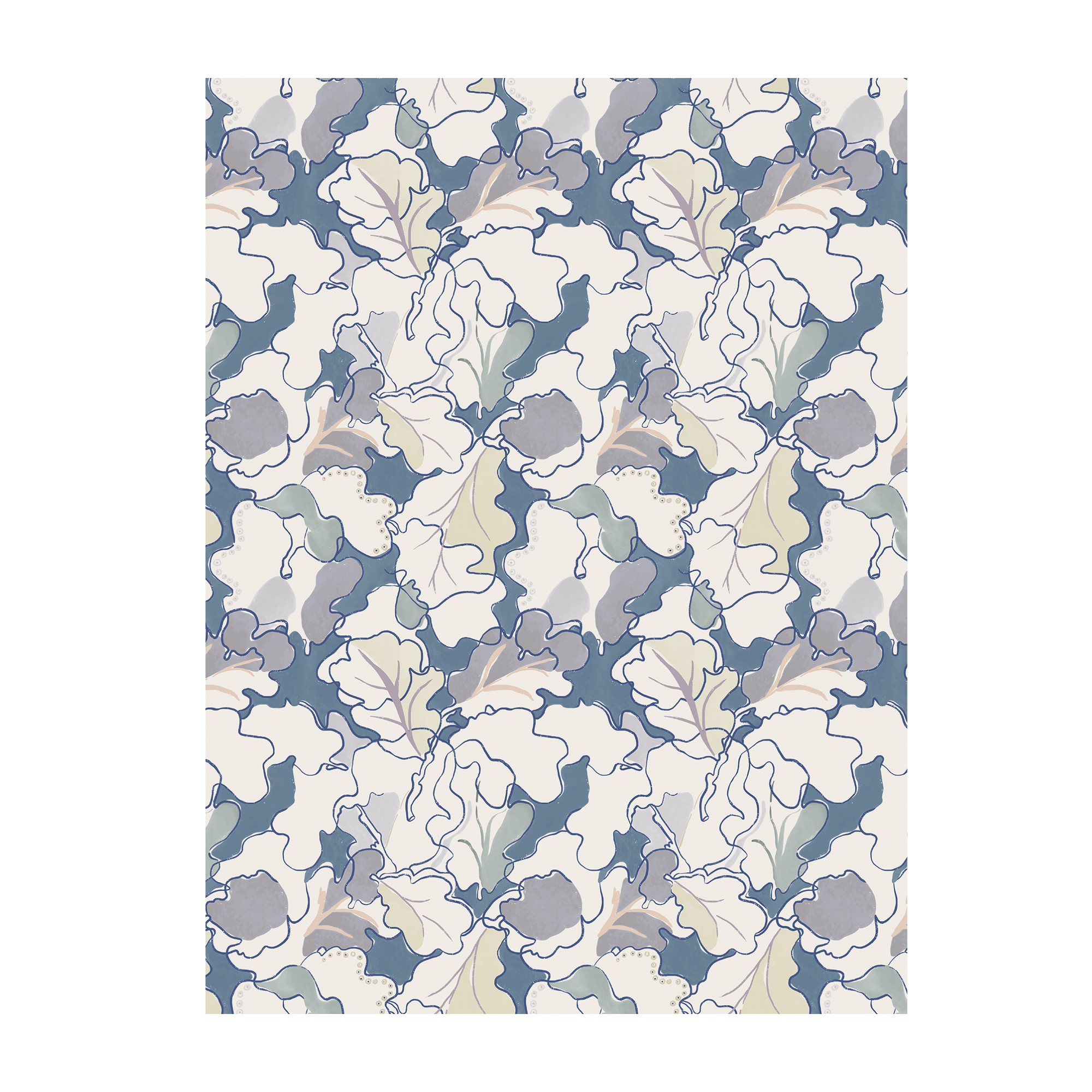Adagio - Wallpaper - Blue and Grey