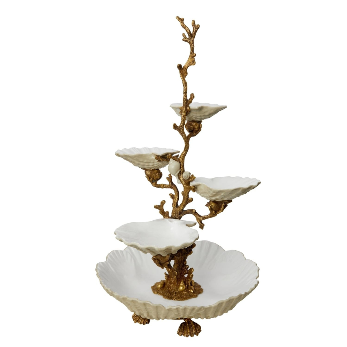 Venus After Botticelli - Tiered Shell Serving Piece