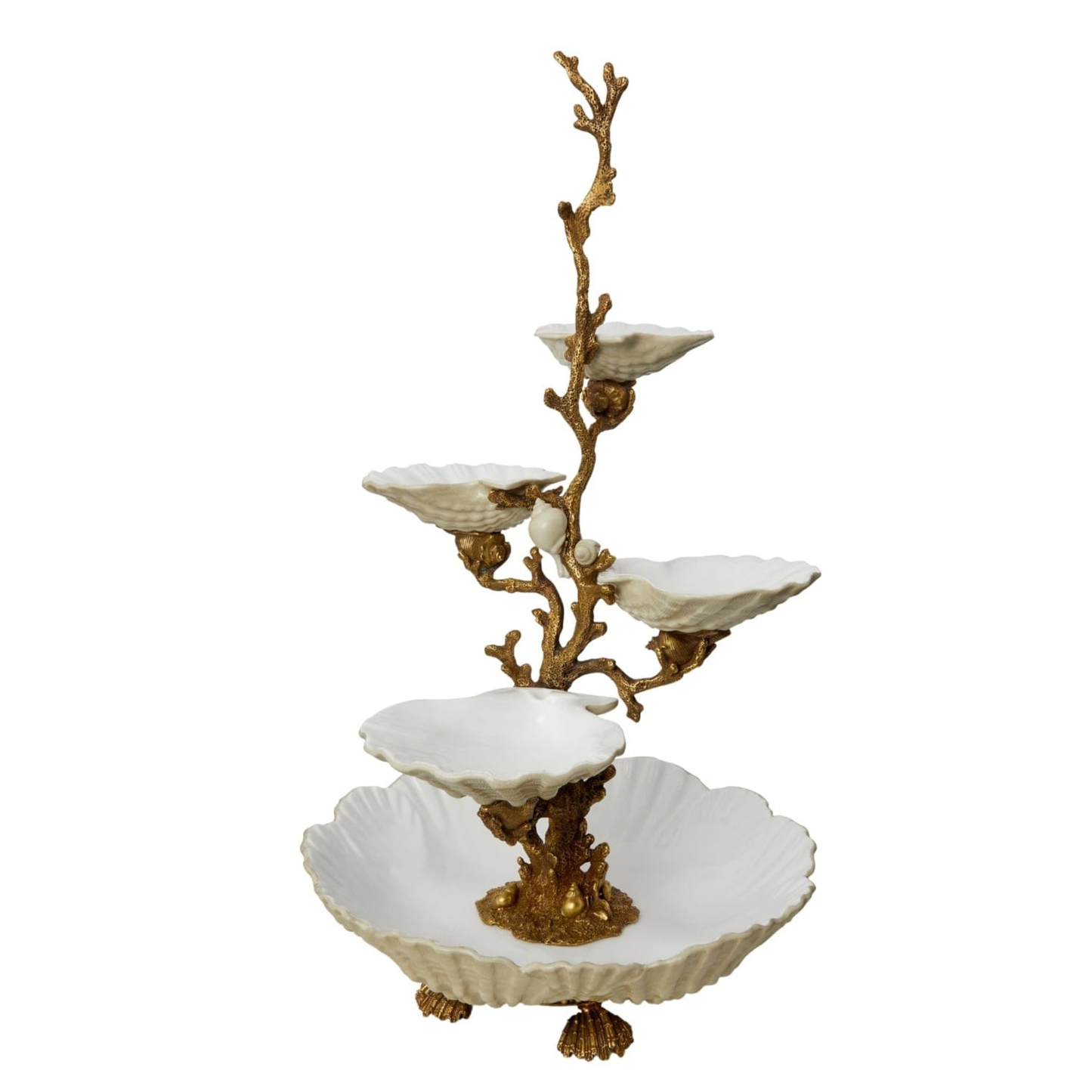 Venus After Botticelli - Tiered Shell Serving Piece