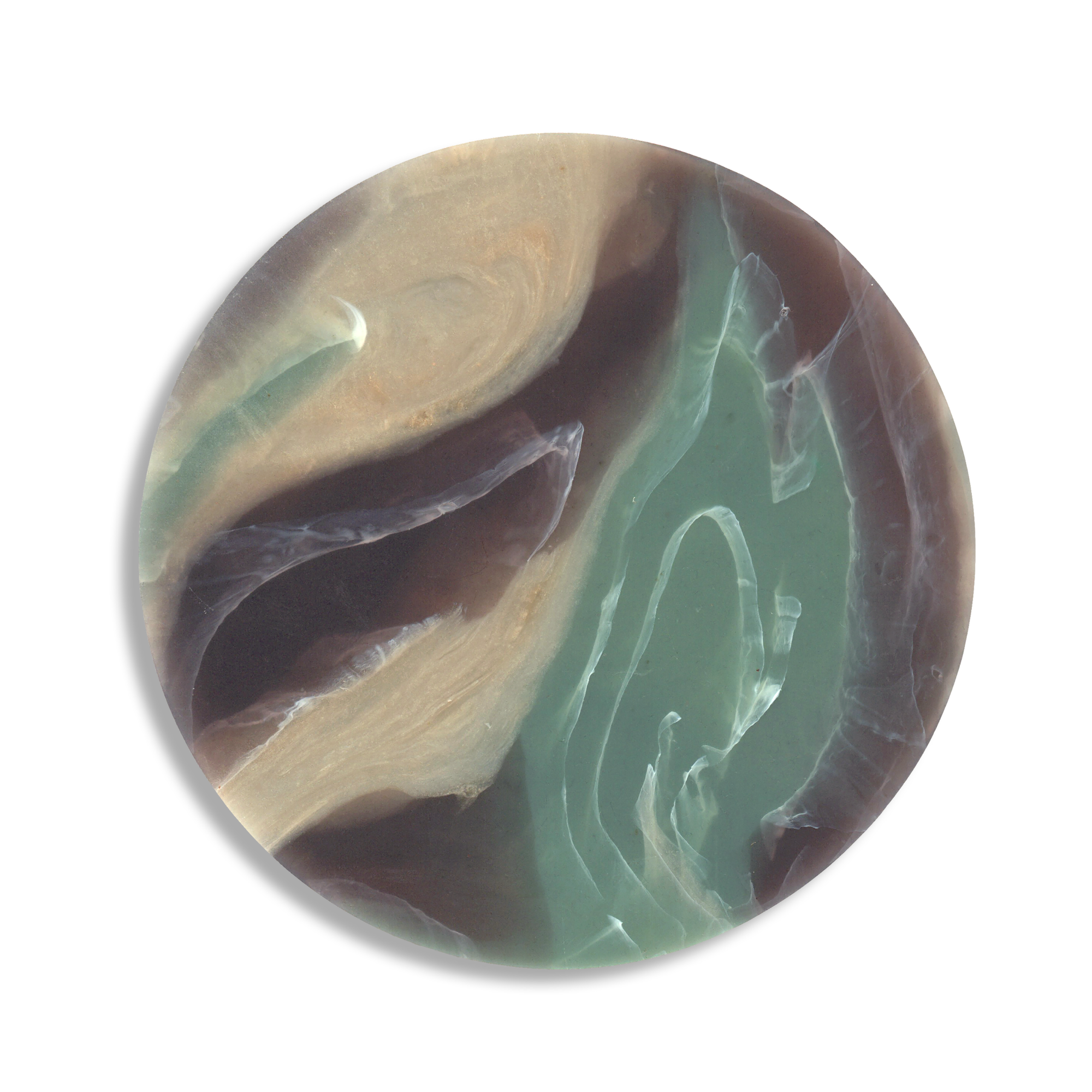 Recycled Plastic Marbled Coasters - Sand Eucalyptus