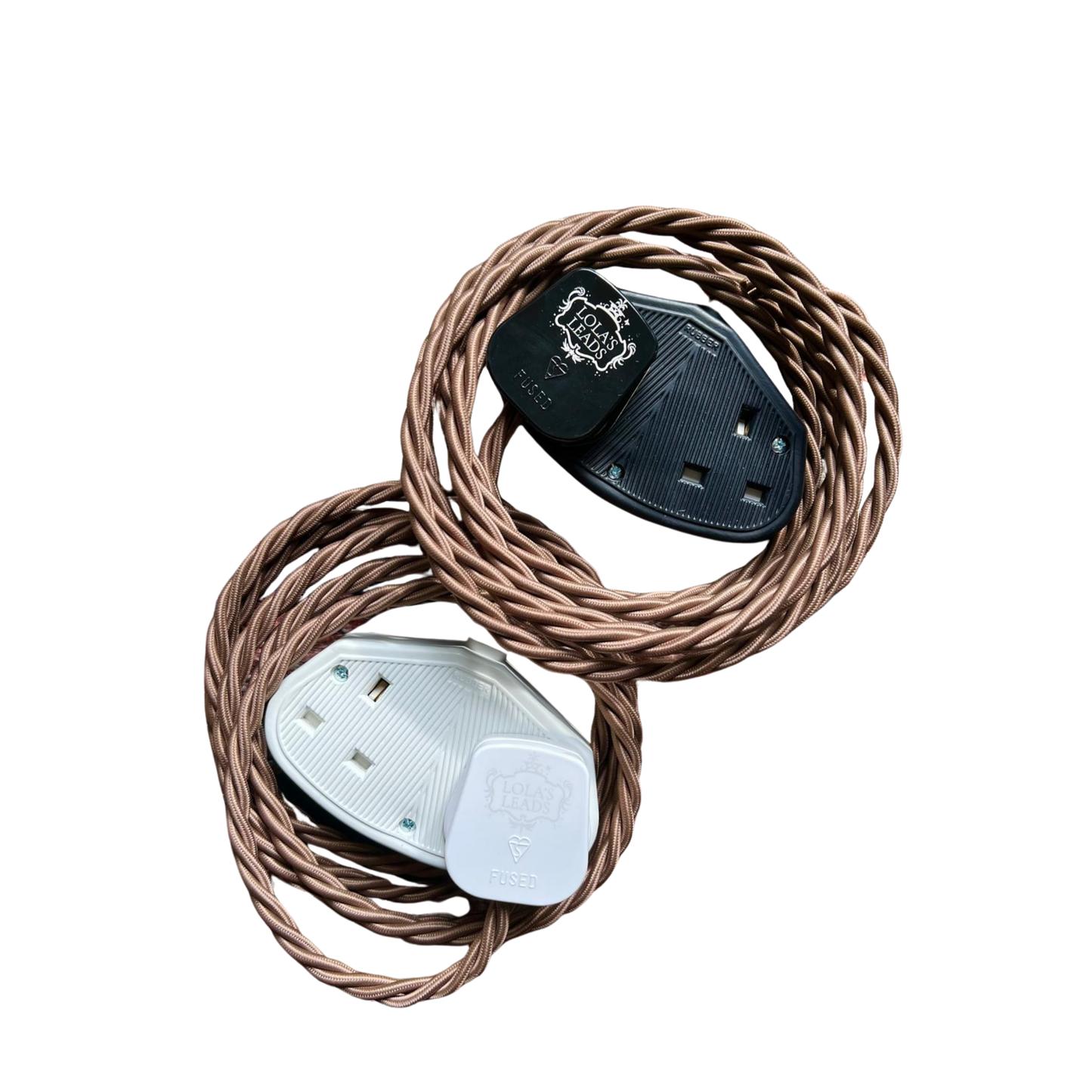 Nutmeg - Lola's Leads Fabric Extension Cable