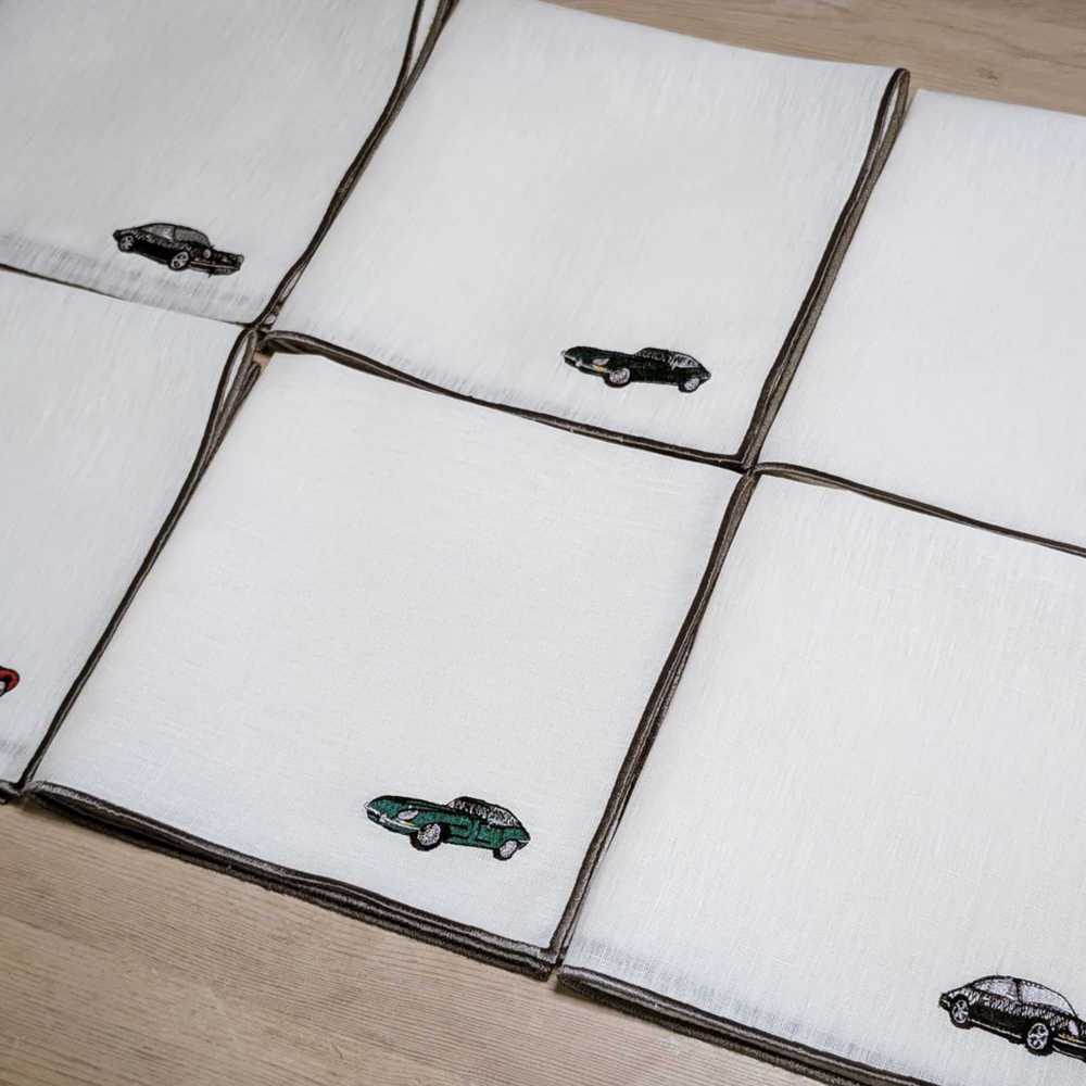 CARS - Cars Embroidered Table Napkins (set of 6)