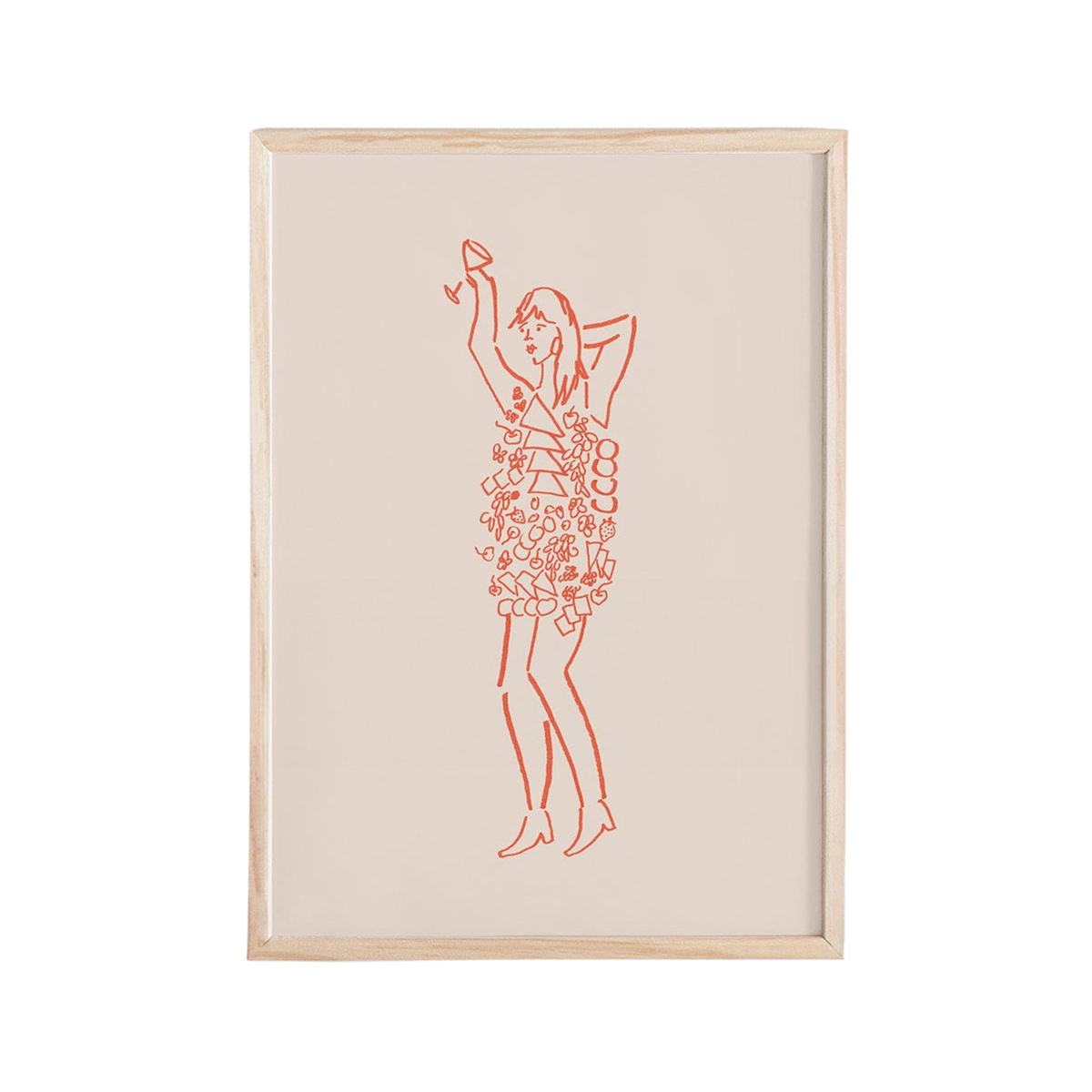 Miss Charcuterie Mini Art Print
