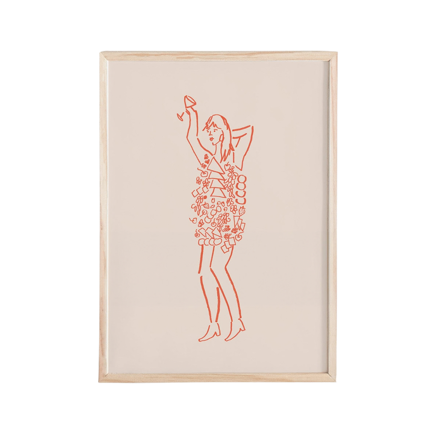 Miss Charcuterie Mini Art Print