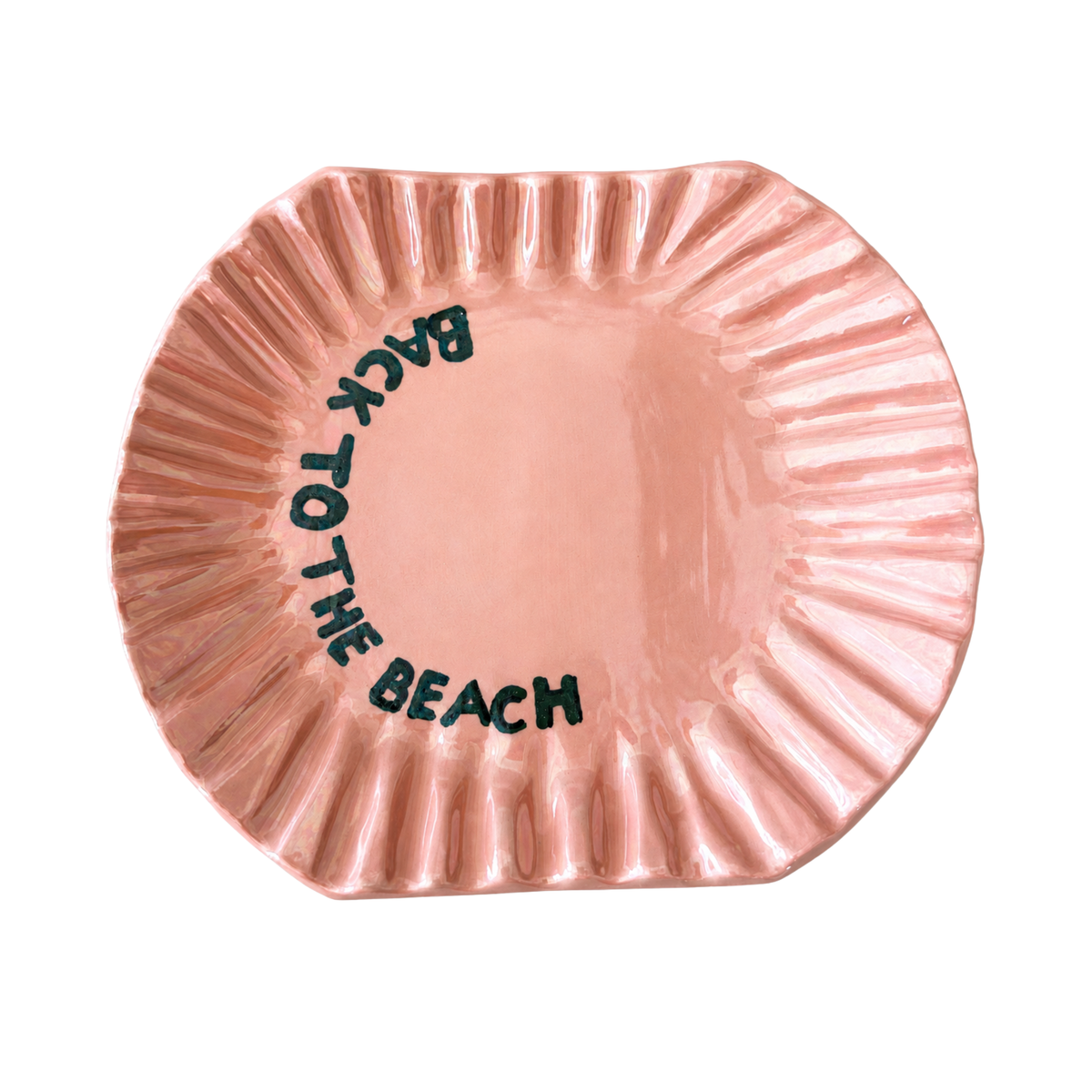 Back To The Beach Pink Plate
